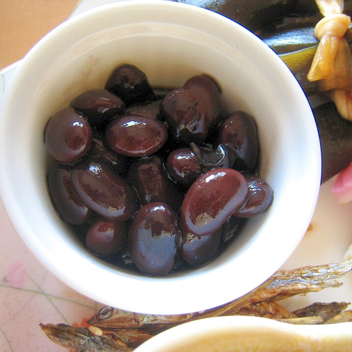 圧力鍋で☆黒豆の甘煮